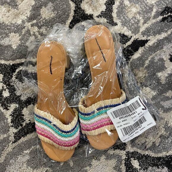 J. Crew Faux-raffia heeled sandals* - Picture 7 of 7